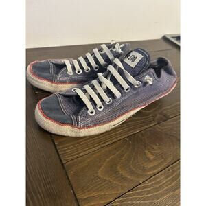 Converse All Star Raw Edge 136548C Blue Red Stitch Men’s 10 Rare Japan Style